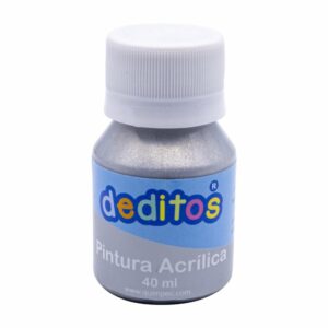 Pintura Acrílica Color Plata DEDITOS 40Ml