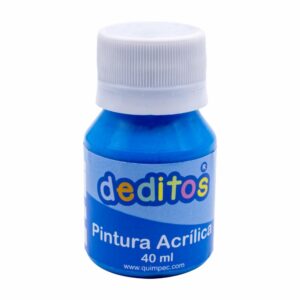 Pintura Acrílica Color Neón Azul DEDITOS 40Ml