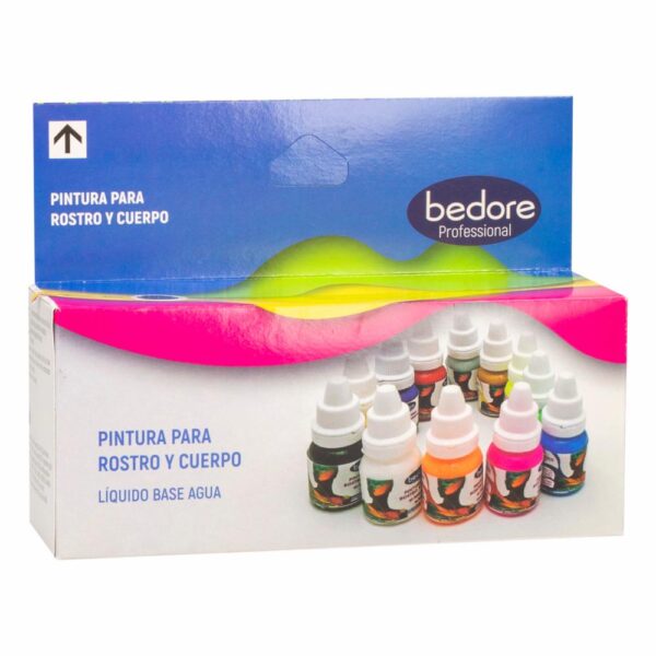 Pintura Cara Cuerpo Base Acuosa BEDORE X 12 Uds