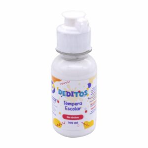 Tempera Escolar Deditos Frasco Color Blanco DEDITOS 100Ml