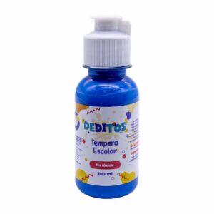 Tempera Escolar Deditos Frasco Color Azul DEDITOS 100Ml