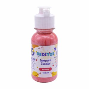 Tempera Escolar Deditos Frasco Color Rosado DEDITOS 100Ml