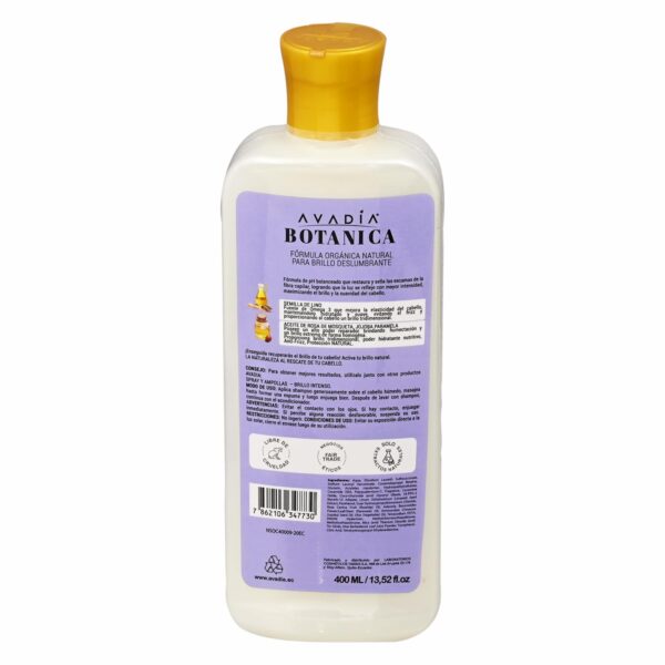 Shampoo Botánica Brillo Extrem L AVADÍA 400 Ml - Imagen 2
