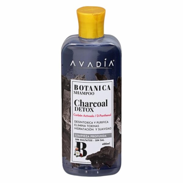 Shampoo Botánica Detox Carbón Activo AVADÍA 400 Ml
