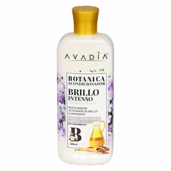 Acondicionador Botánica Brillo Extrem.Semilla Lino AVADIA 400 Ml