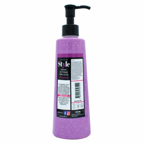 Serúm Capilar Style Lisos Impecables AVADÍA 250 Ml - Imagen 2