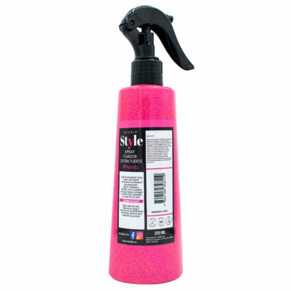 Fijador De Cabello Style Extra Fijación AVADIA 250 Ml - Imagen 2