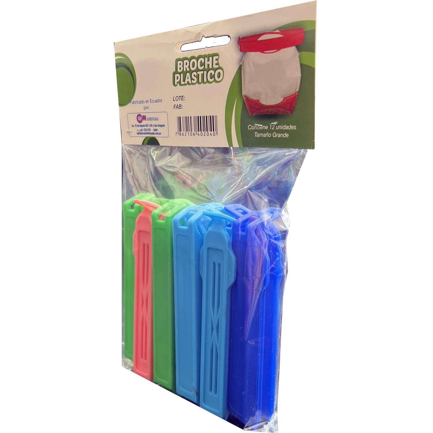 Broche Plástico Grande Para Cerrar Fundas CLAUDIO CANDO X 12 Uds - Imagen 4