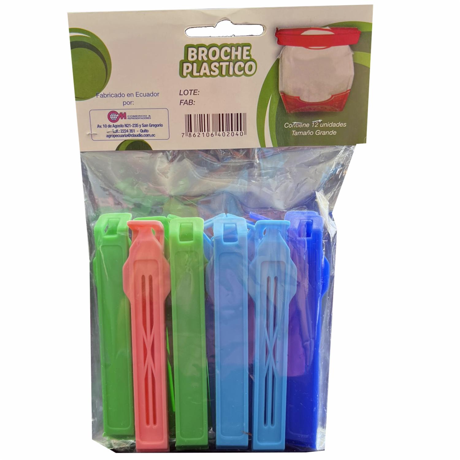 Broche Plástico Grande Para Cerrar Fundas CLAUDIO CANDO X 12 Uds - Imagen 5