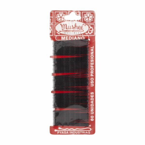 Invisible Para Cabello Negro X60 MUSHEE Paquete
