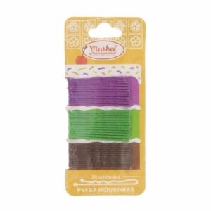 Invisible Pastel Mediana Varios Colores X36 MUSHEE Paquete