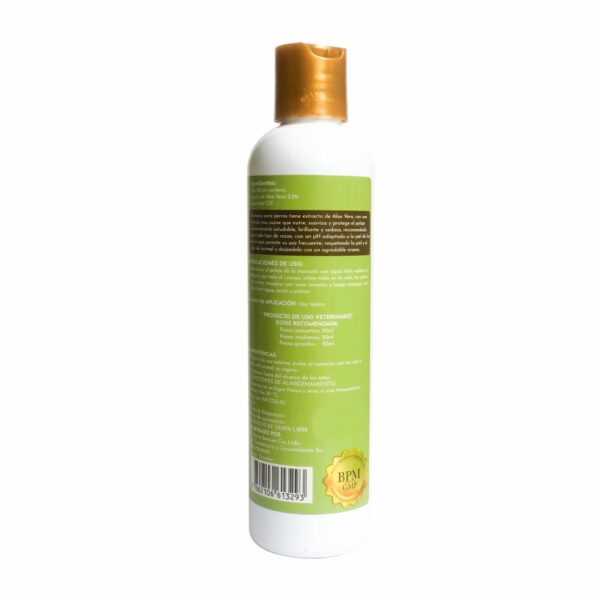 Shampoo Para Mascota De Aloe Vera BEPETS 250 Ml - Imagen 3