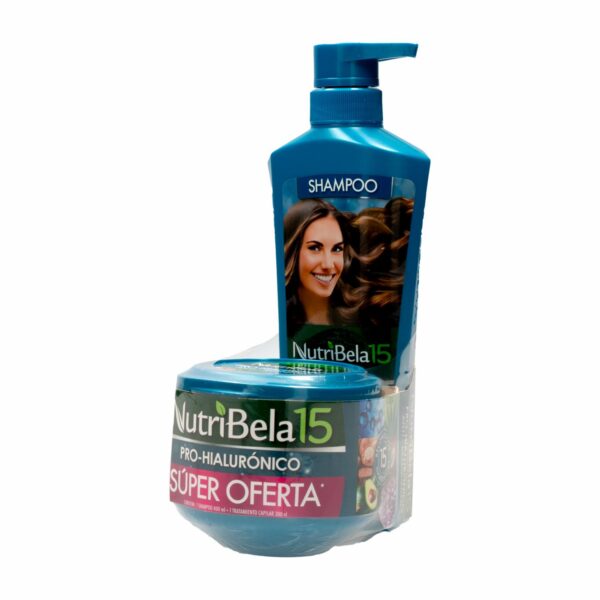 Pack De Shampoo Mas Tratamiento Pro-Hialuronico NUTRIBELA 10 700 Ml - Imagen 2