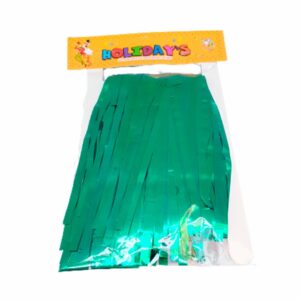 Cortina Decorativa De Fiestas Color Verde HOLIDAYS 2 Metros
