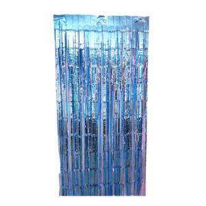 Cortina Decorativa De Fiestas Color Celeste HOLIDAY´S 2 Metros