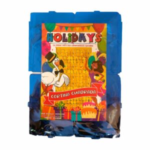 Cortina Cuadrada Azul HOLIDAYS 1m x 2m