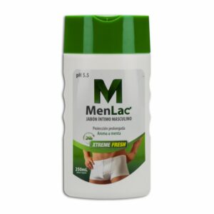 Jabón Íntimo Masculino PH 5.5 Protección Prolongada Fragancia Menta MEN LAC 250 Ml