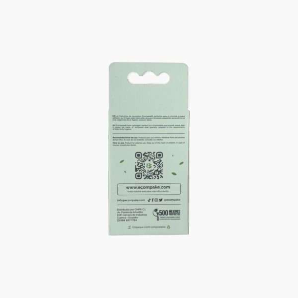Repuesto De Afeitadora Para Hombre De Bamboo ECOMPAKE 3 Uds - Imagen 2