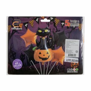 Bouquet De Globos Halloween Gato Negro COLOR TOYS 20 X 20 X 5 Cm