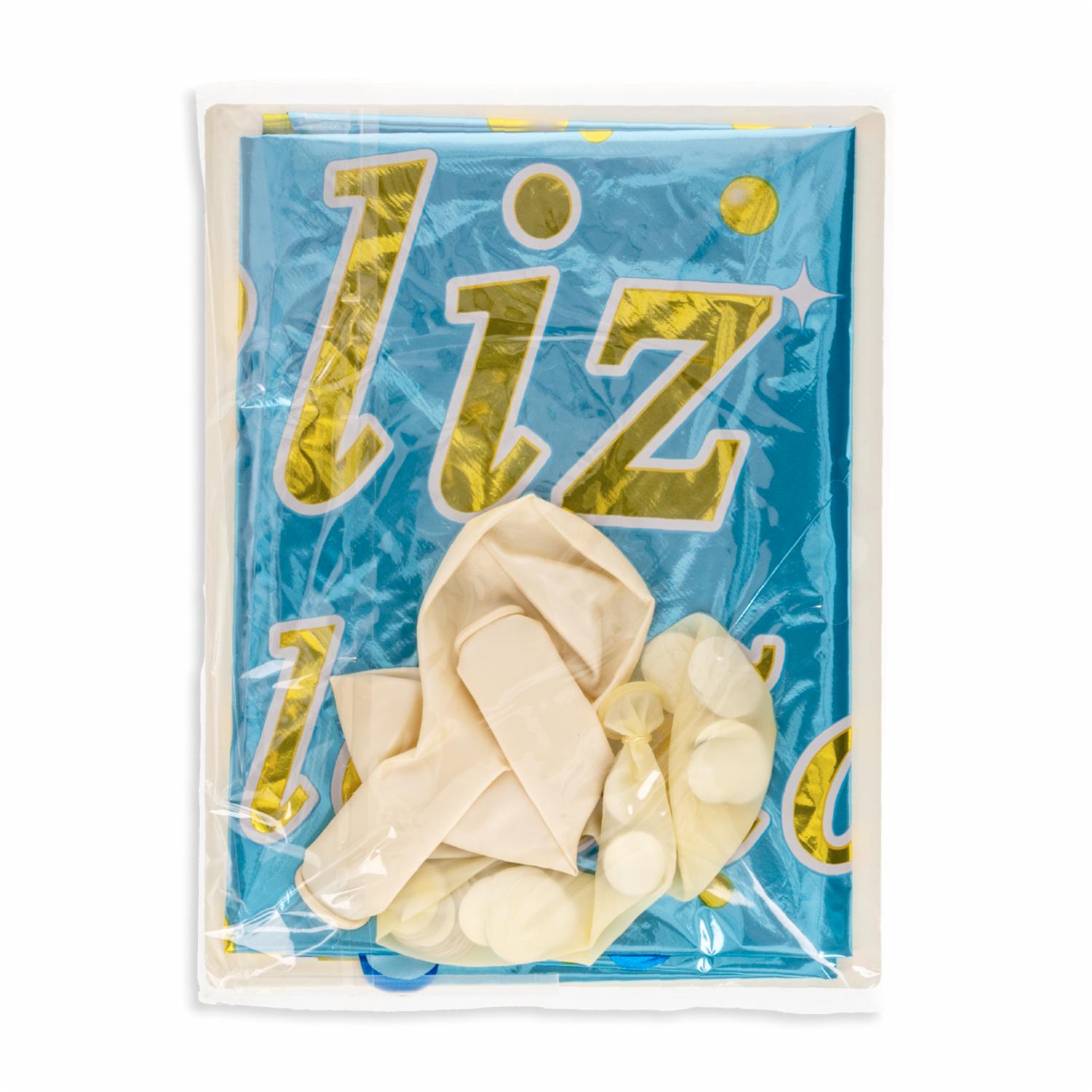 Bouquet De Goblos Diseño Cumpleaños Azul COLOR TOYS 22" - Imagen 2