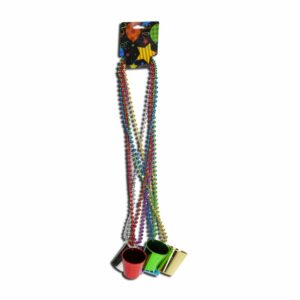 Collares De Vasos Para Fiesta Color Metálico CELLNEL X 6 Uds