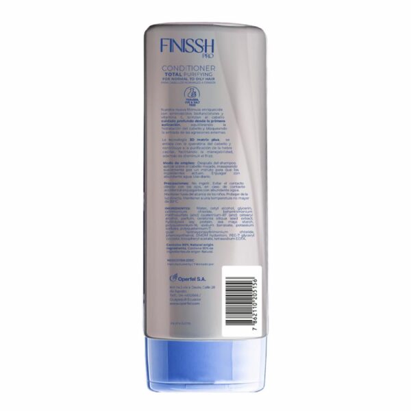 Acondicionador De Cabello Total Purifyng FINISS-H 375 Ml - Imagen 2