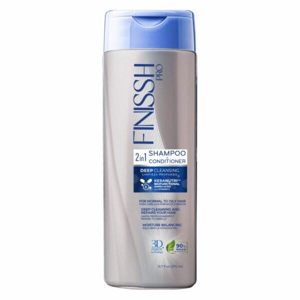 Shampoo Para Cabello 2 En 1 Deep Cleasing FINISS-H 375 Ml