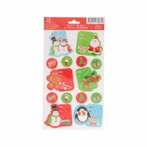 Tarjetas Depara Y Stickers Merry Xmas X OIMI Unidad