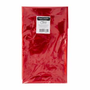Papel Celofán Tono Rojo En Pliego OIMI De 110Cmx96Cm