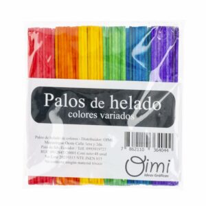 Palos De Helado De Colores OIMI 13Cmx13Xcm