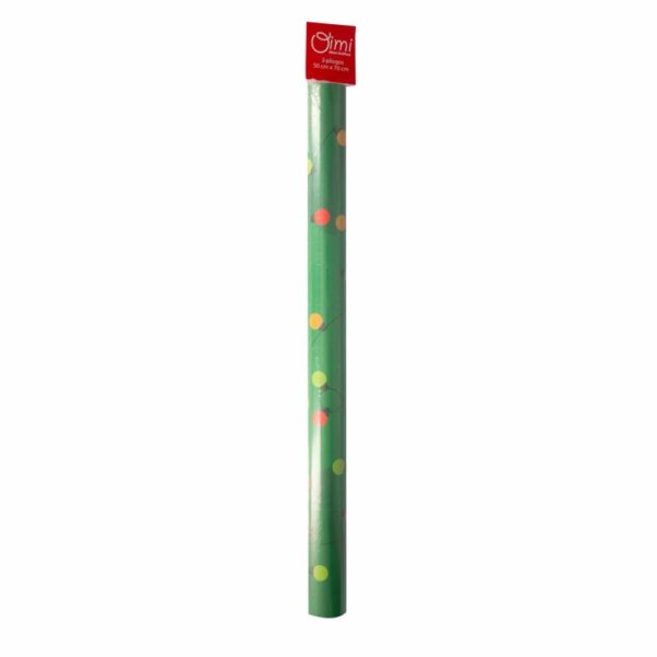 Papel De Regalo Diseño Luces Navidad OIMI 57Cmx4Cm