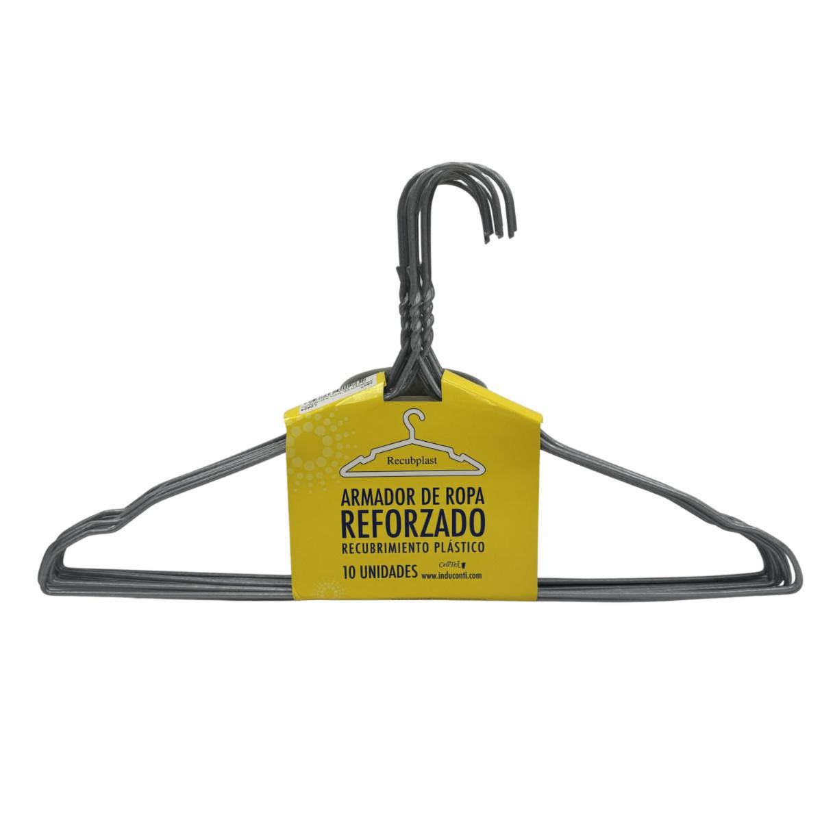 Armador De Ropa Reforzado Color Plata CELLTEX Unidad