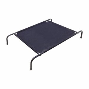 Cama Para Mascota Elevada Pequeña Color Negra DOGGO 91x61x15 cm