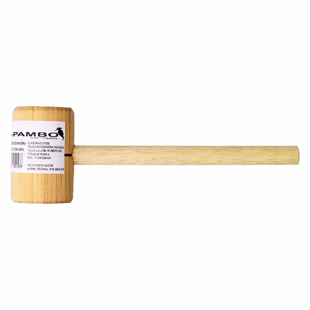 Mazo Madera Para Cangrejo Redondo RAFAELA ROJAS Unidad Megamaxi