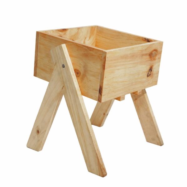Macetero Con Patas De Madera ROJAS RAFAELA Unidad - Imagen 2