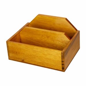 Servilletero Doble De Madera RAFAELA ROJAS Unidad