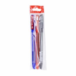 Bolígrafo Bille Azul Negro Y Rojo STABILO 1x3 Uds