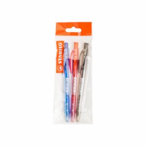 Bolígrafo Liner Azul Negro Y Rojo STABILO 1x3 Uds