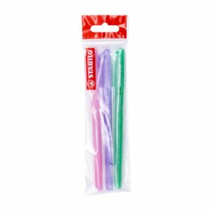 Bolígrafo Galaxy Verde Violeta Y Rosado STABILO 1x3 Uds