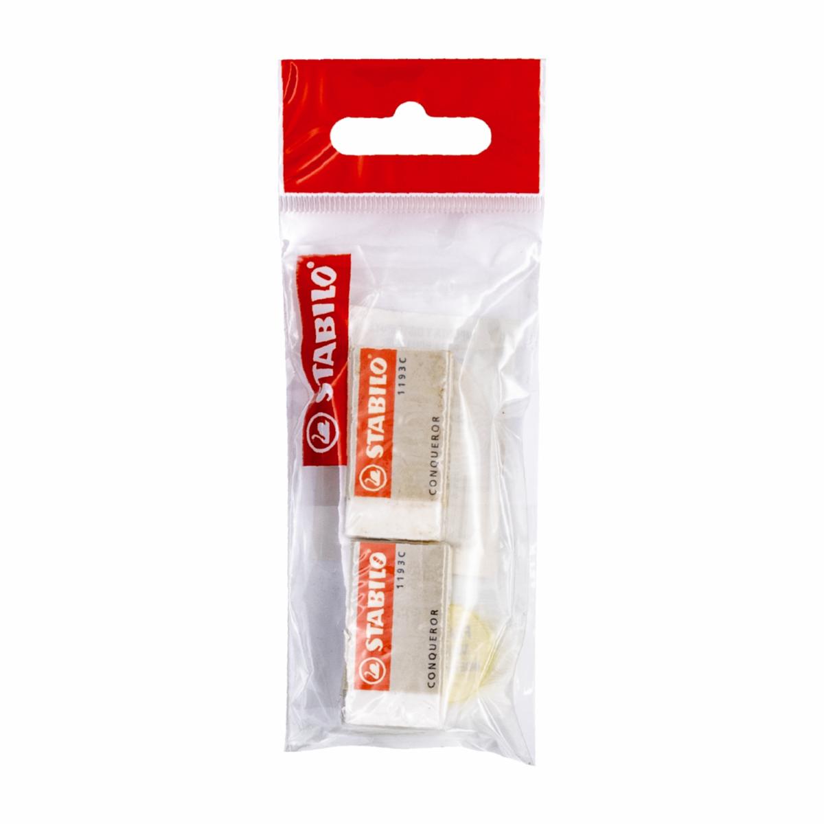 Borrador Blanco STABILO Ecopack 2 Uds