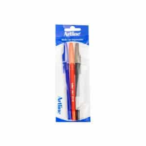 Bolígrafo Semigel Sg-1 Azul Negro Rojo STABILO Ecopack 3Pcs
