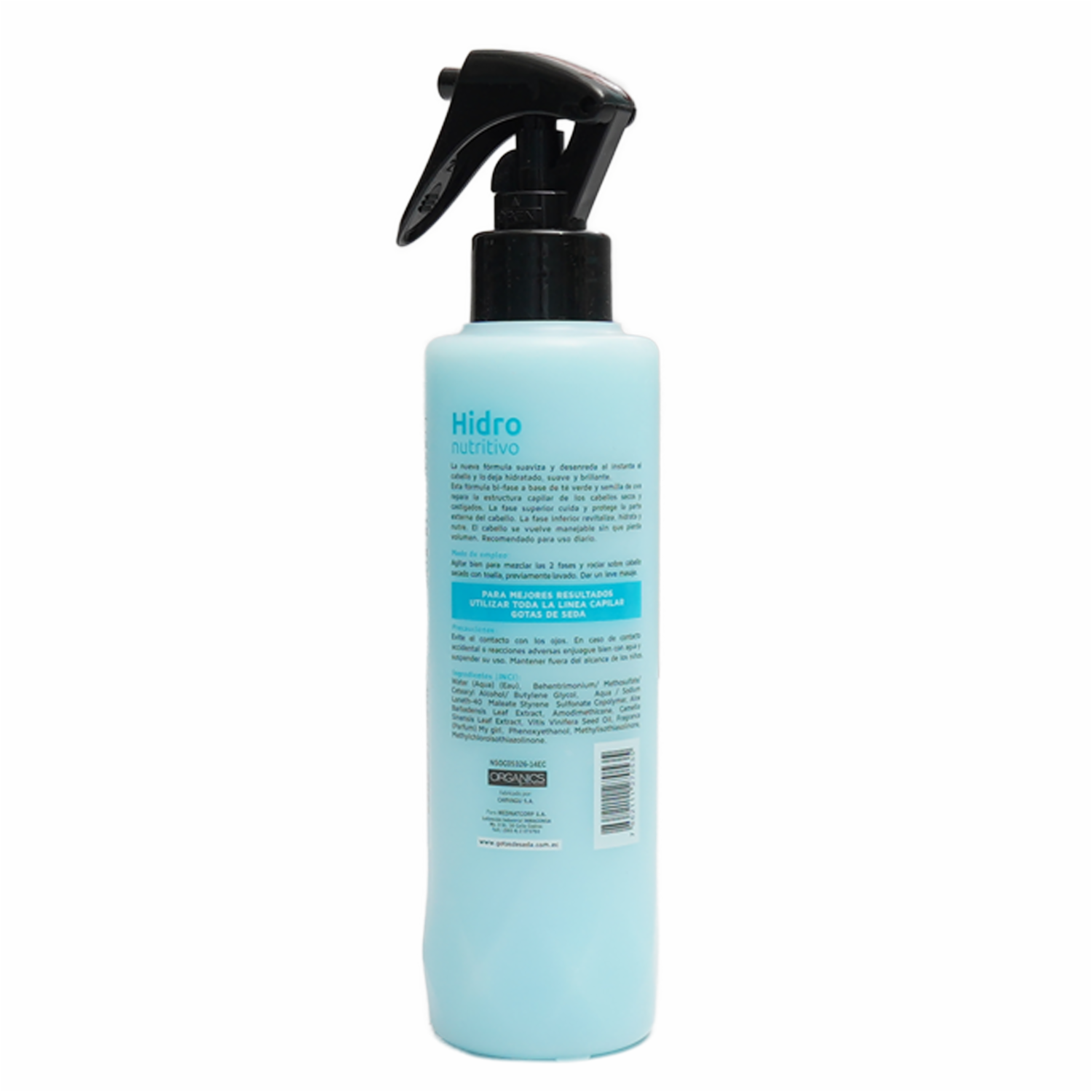 Tratamiento Capilar Spray Acondicionador Hidro Nutritivo GOTAS DE SEDA 250 Ml