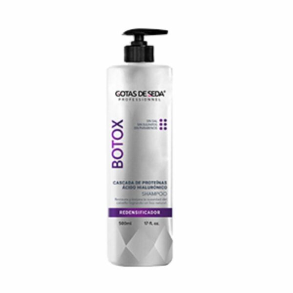 Shampoo Botox Redensificador GOTAS DE SEDA 500 G