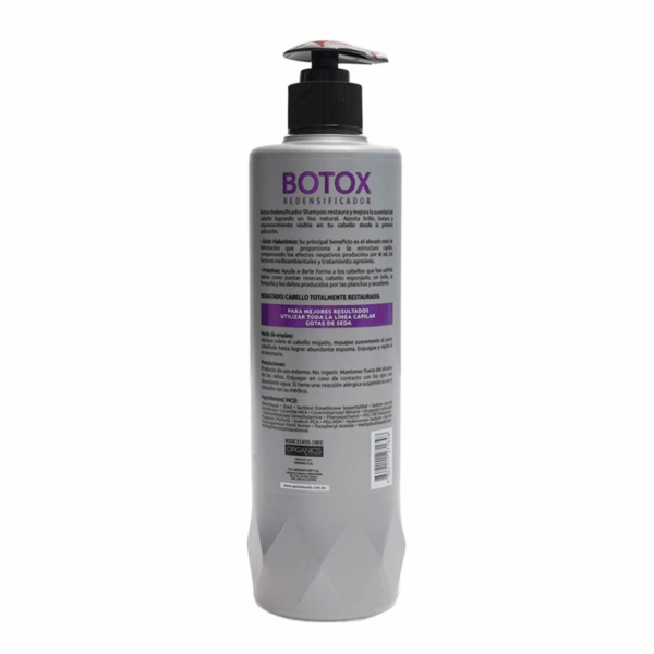 Shampoo Botox Redensificador GOTAS DE SEDA 500 G - Imagen 4