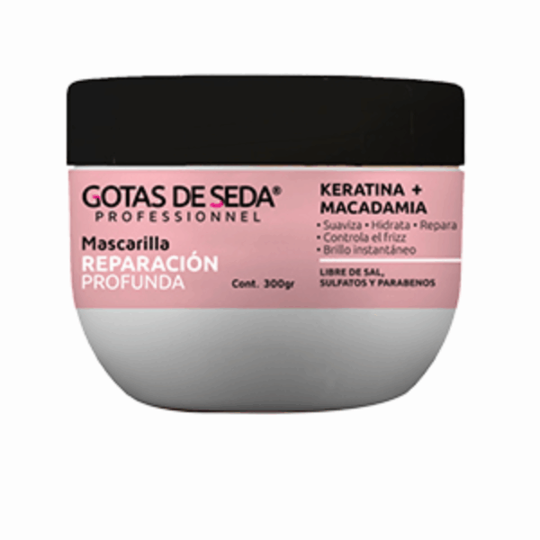Tratamiento De Cabello Reparación Profunda GOTAS DE SEDA 300 G - Imagen 2