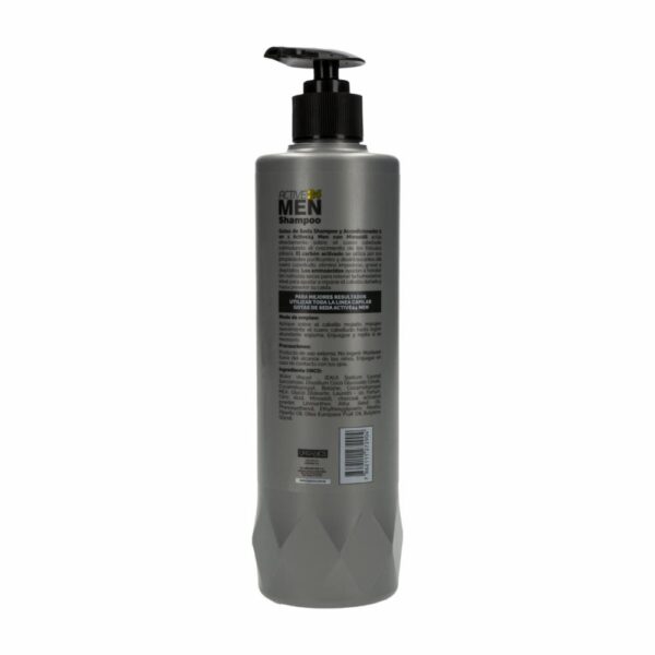 Shampoo Y Acondicionador Capilar 2 en 1 Control Caída Gotitas De Seda ACTIVE 24 MEN 500 Ml - Imagen 2