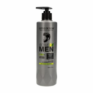 Shampoo Y Acondicionador Capilar 2 en 1 Para Todo Tipo De Cabello Gotitas De Seda ACTIVE MEN 500 Ml