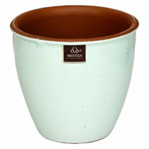 Maceta Zafiro 14 Morena Color Verde agua MESTIZA Unidad