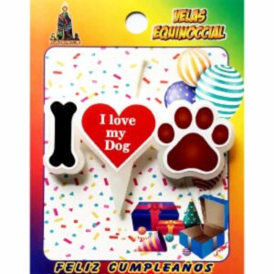 Vela Para Mascota I Love My Dog VELAS EQUINOCCIAL Pequeño