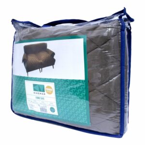 Protector De Asiento Microfibra 3 Puestos Café KIKEMAR 144x180